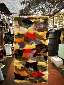 一个单人羊毛褥子羊毛冰花样品你用保质保量纯羊毛的180Ⅹ90