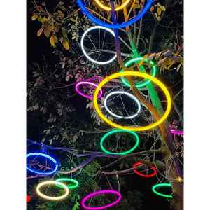 发光圆球圆圈许愿环状树灯吊灯挂灯户外防水街道亮化商场装饰庭院
