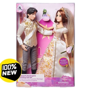 上海迪士尼正品套装乐佩公主亚飞王子芭比娃娃玩偶礼盒长发公主尤