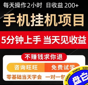 2024最新副业推荐手机电脑挂机兼职项目