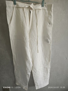 达芭娜休闲女裤，米白色。裤长98，腰围86（有抽绳，可可大可