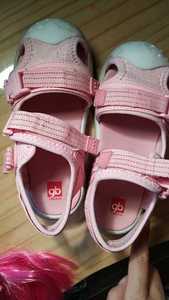 好孩子童鞋夏季织带搭扣凉鞋男女童沙滩鞋包…颜色分类粉红色,尺