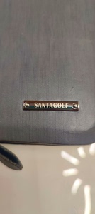收藏老钱包，santagolf 圣大高夫皮质手包，长22厘米