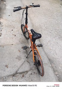 KALAQ折叠自行车  成色很一般，非常好骑，七速双碟刹