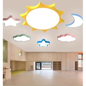 幼儿园教室云朵吊灯早教培训走廊儿童母婴房太阳星星月亮造型吊灯
