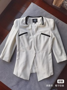 VeroModa专柜正品白色西服外套女士西装外套，  165