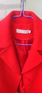 荻莎毛呢秋冬款外套，双面呢，很正的中国红，M码160/84A