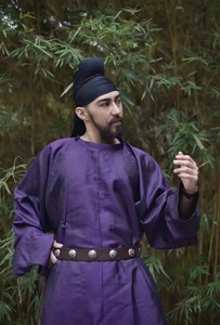 【汉服出租】武备寺 唐圆领袍 紫色 杰哥同款 男装汉服