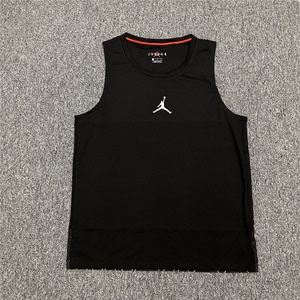 耐克nike AJ篮球新款网眼篮球绣花球衣坎肩休闲训练运动健