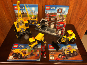 正品乐高LEGO城市系列60076大型工程现场儿童拼接玩具益