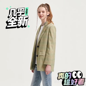 mjstyle西装外套   清新绿格子  很休闲   有点o