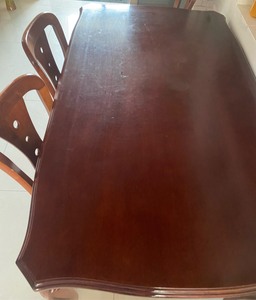 一套纯实木（水曲柳木）餐桌餐椅160*90*80仅限自提