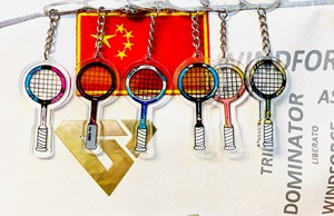 李宁羽毛球拍系列钥匙扣、小饰品、挂球包，送朋友！