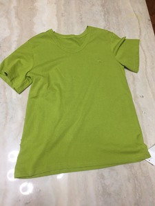 全新t恤短袖红媚儿【杭州意法】黄绿色上衣轻薄，竹节棉很适合夏