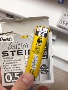 日本派通pentel自动铅芯 铅笔芯  0.5 4B 3B