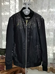 ＂海蓝之家＂男士夹克，黑色肩部印花，专柜购买，180／96A