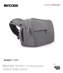 INCASE  X  ARI 联名 单肩相机包摄影包斜挎包