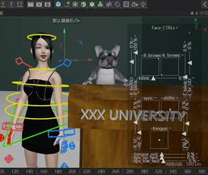 C4D卡通IP绑定面部捕捉加动作捕捉绑定，角色绑定，代刷权重