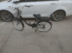 很新很新的飞鸽自行车，保护膜还在，前后免打气轮胎，不怕扎胎，