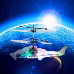 厂家批发儿童手掌感应飞机 飞行玩具 感应行器充电无人 直升飞
