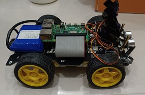 智能寻迹小车，哔设可用，超声波测距，树莓派摄像头，代码齐全，