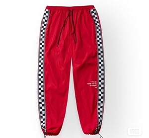 【街舞必备】国潮KISSFUNK 3M反光串标裤子，红色L码