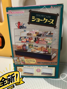日本购入re-ment蛋糕展示柜绝版 全新全套 贴纸完整只含