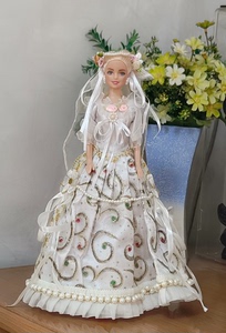 【标价包邮】6分芭比娃娃婚纱女郎 自制造型微改妆 标价包含娃
