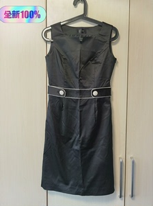 FA:GE(菲杰)黑色无袖修身连衣裙，全新未穿着！商场专柜购