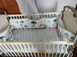 可优比透气婴儿床围，可用来英式婴儿床
