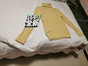 polo Ralph Lauren 鹅黄色高领衫，高领毛衣，