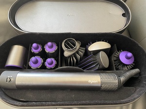 戴森紫色卷发棒美发造型器礼盒套装01 八头