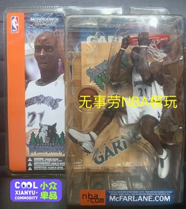 麦克法兰NBA篮球森林狼队加内特狼王男友公仔玩偶玩具模型摆件