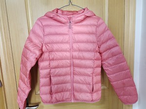 1.Bescarol/贝兹卡洛，粉色，轻薄羽绒服女士冬保暖连