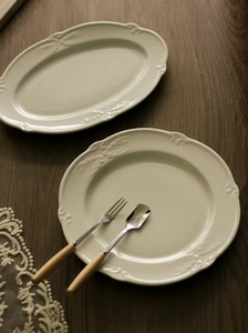 全新『法式洛可可风系列陶瓷餐盘』两件套