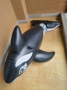 全新充气鲸鱼泳池气垫船，成人可玩儿，适合2岁以上及200斤以