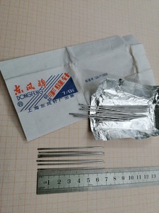 东风牌7／0号手针，【东风牌】是上海东风制针厂出品，钢丝手针