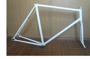 美国ebay代购 gan well pro NJS Keirin 复古场地车架56.5cm 白色