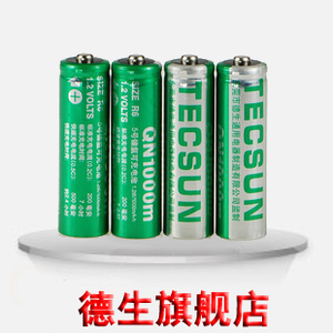 TECSUN/德生QN1000 5号镍氢充电电池四节