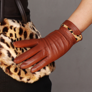 【WARMEN品牌】顶级羊皮 女士时尚保暖型真皮手套 L09