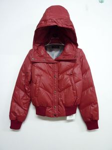 正品折扣【FA:GE 菲杰】 红色/黑色 短款 羽绒服 外套