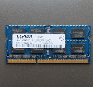 ELPIDA 尔必达 4G DDR3 1333 10600 10700笔记本内存条 兼容1066