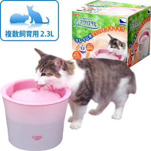 包邮日本GEX格思猫用自动循环饮水机 猫自动饮水器 给水器 喂水