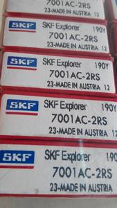瑞典SKF原装进口轴承 六类角接触球轴承 7001AC-2RS   价格面议