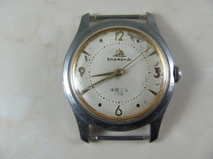 收藏古董钟表 手表 特殊盘面的上海611表 之14