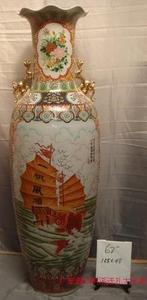 潮州陶瓷 落地大花瓶 62寸158厘米荷口 双龙 龙凤呈祥 一帆风顺