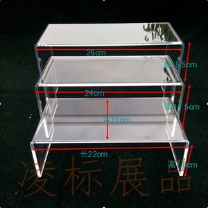 亚克力展示架透明托架鞋架陈列摆放架包包架化妆品架U型展示架