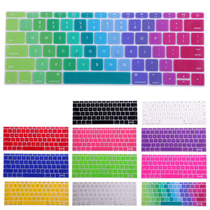 适用苹果12寸macbook笔记本键盘膜A1534彩虹渐变A1708硅胶软膜pro
