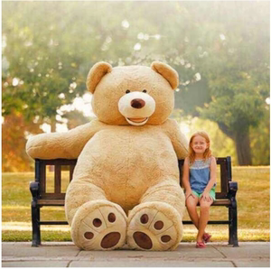 《海淘现货》美国costco的大熊正品2.4米毛绒笑脸熊玩具 超大熊仔