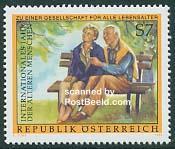 AUT-9910 奥地利 1999年国际老人年邮票